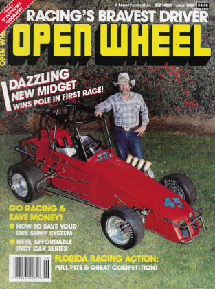 OPEN WHEEL 1989 JUNE - MASTERMAN MIDGET, THE SABRE, KEN NICHOLS, NOKIE